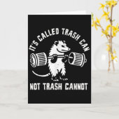 Ssum Ossum Trash Can Trash Cannot Funny Joke Ossum カード (黄色い花)