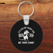 Ssum Ossum Trash Can Trash Cannot Funny Joke Ossum キーホルダー (正面)