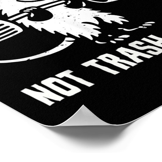 Ssum Ossum Trash Can Trash Cannot Funny Joke Ossum ポスター (角)