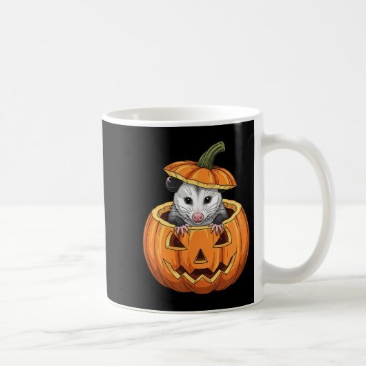Ssum Pumpkin - Funny Halloween コーヒーマグカップ (右)