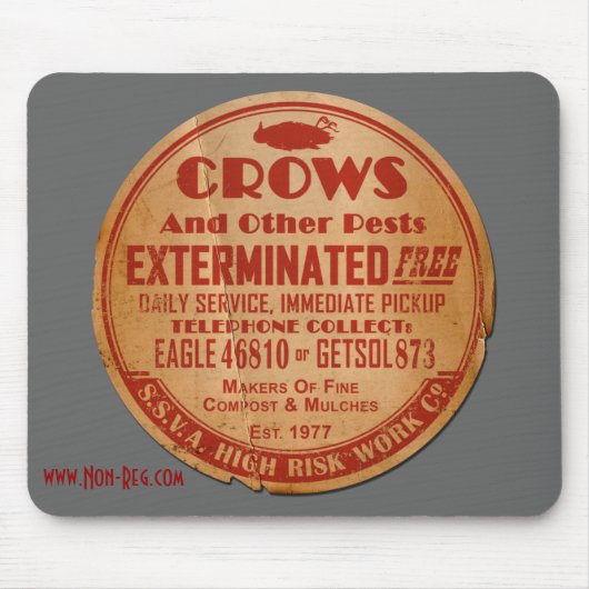 SSVAの危険度が高い仕事Co マウスパッド (正面)