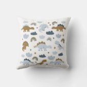 stとのスカンジナビアスタイルの手描き恐竜 クッション (裏面)