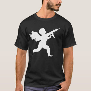 STのバレンタインデーの大虐殺のライフルのTOTING天使 Tシャツ