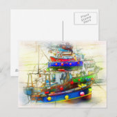 STのボートアイブズハーバー ポストカード (正面/裏面)