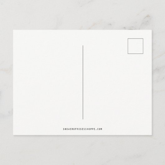 STの平和祈りの言葉フランシス・ブラック&ホワイト ポストカード (裏面)