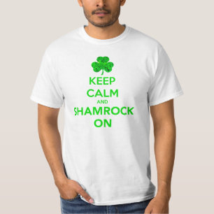 Stの水田の日のTシャツの平静そしてシャムロックを保って下さい Tシャツ