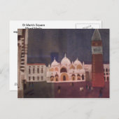 Stは正方形の郵便はがきを示します ポストカード (正面/裏面)