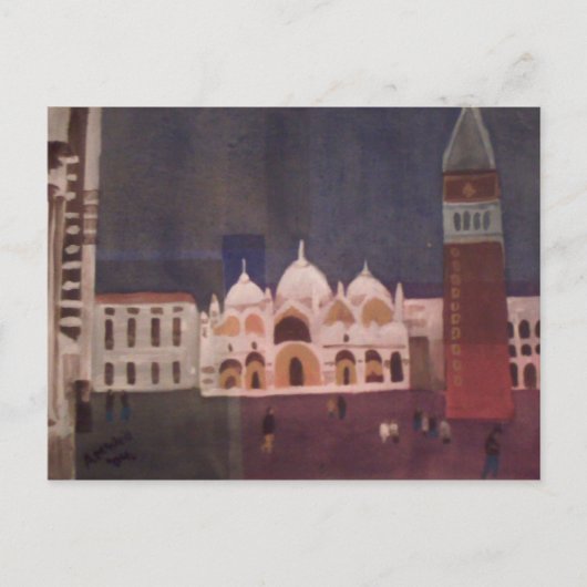 Stは正方形の郵便はがきを示します ポストカード (正面)