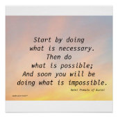 STを実行することから始めるフランシスのポスター ポスター (正面)