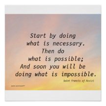 STを実行することから始めるフランシスのポスター