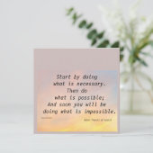 STを実行することから始めるフランシス型フラットカード (スタンド正面)