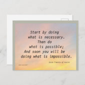 STを実行することから始めるフランシス葉書 ポストカード (正面/裏面)