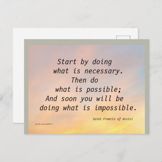 STを実行することから始めるフランシス葉書 ポストカード (正面/裏面)