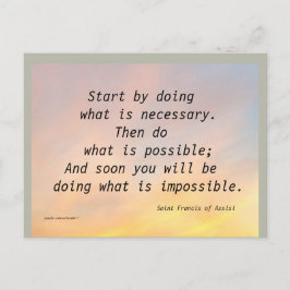 STを実行することから始めるフランシス葉書 ポストカード