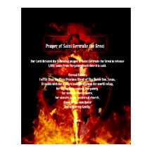 STゲルトルド祈りの言葉の十字架の神聖な三位一体