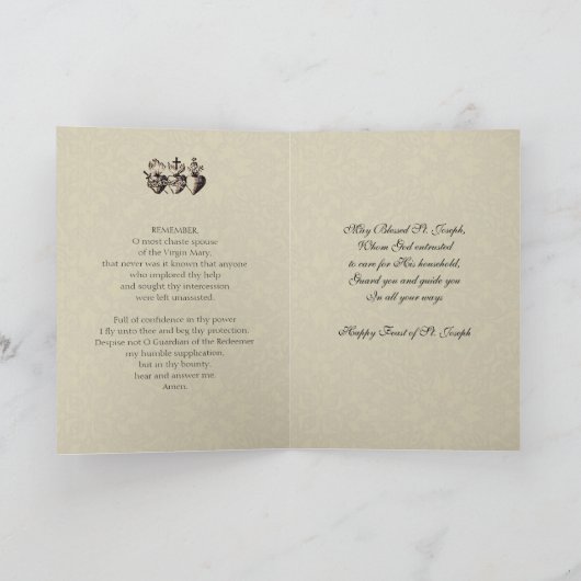 STジョセフ カード (内部)