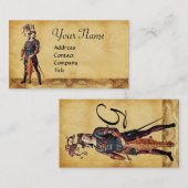 STジョージオールドブラウンパーチメントモノグラム 名刺 (正面/裏面)