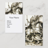 STジョージ・アンド・ドラゴン白黒 名刺 (正面/裏面)