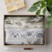 STジョージ・アンド・ドラゴン白黒 薄葉紙 (ギフト)