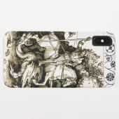 STジョージ・アンド・ドラゴン白黒 Case-Mate iPhoneケース (裏面(横))