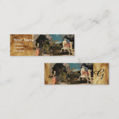 STジョージ、ドラゴン及びプリンセスパーチメントモノグラム スキニー名刺 (正面/裏面)