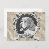 STバーナード(2) ポストカード (正面/裏面)