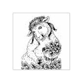 STパトリックのアイリッシュEWEとシャムロックゴムのスタンプ ラバースタンプ (インプリント)