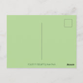 STパトリックのグリーンシャームロックドラゴン、アイルランドファンタジー ポストカード (裏面)