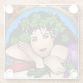 STパトリックの女の子 ガラスコースター (裏面)