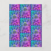 STパトリックの日のフォークアートシャームロックンラディバグ ポストカード (正面)