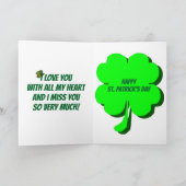 STパトリックの日アイリッシュあなたはここにいたカード カード (内部)