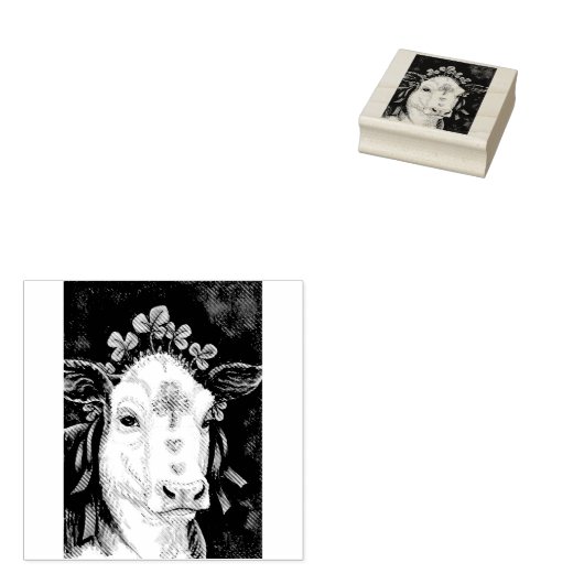 STパトリックの日アイリッシュカウファームゴムのスタンプ ラバースタンプ (押印)