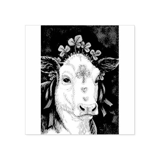 STパトリックの日アイリッシュカウファームゴムのスタンプ ラバースタンプ (インプリント)