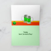 STパトリックの日キャットレプレシャンハットアイリッシュビール カード (内部)