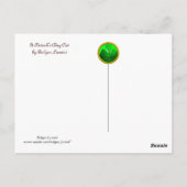 STパトリックの日キャットレプレシャンハットアイリッシュビール ポストカード (裏面)