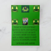 STパトリックの日ポット金ゴールド誕生日 カード (内部)