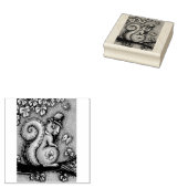 STパトリックの日レプレチョーンのリスのゴム印 ラバースタンプ (押印)