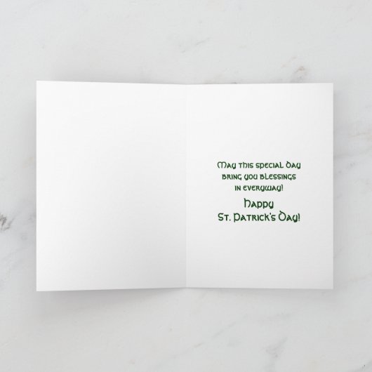 STパトリックの日 – CELTIC CROSS カード (内部)