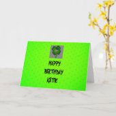 STパトリックデイ誕生日カード カード (黄色い花)