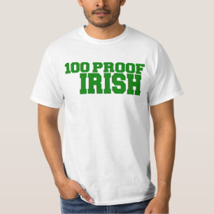 STパトリック·デー'100 PROOF ILLISH'飲おもしろい酒 Tシャツ
