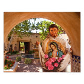 STフアン・ディエゴとグアダルーペの我々の女性。 フォトプリント            (正面)