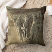 Stベネディクト実行aを描写する柱頭 クッション (ブランケット)