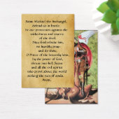 STマイケル・ドラゴン・アンド・ジャスティス祈りの言葉カード (デスク)