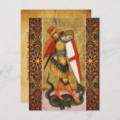 STミカエル・アーチャンエルアンドドラゴンシーネーゼ祈りの言葉 シーズンポストカード (正面/裏面)