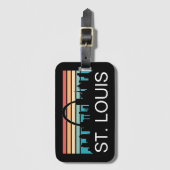 STルイミズーリヴィンテージスカイラインサンセット ラゲッジタグ (正面縦)