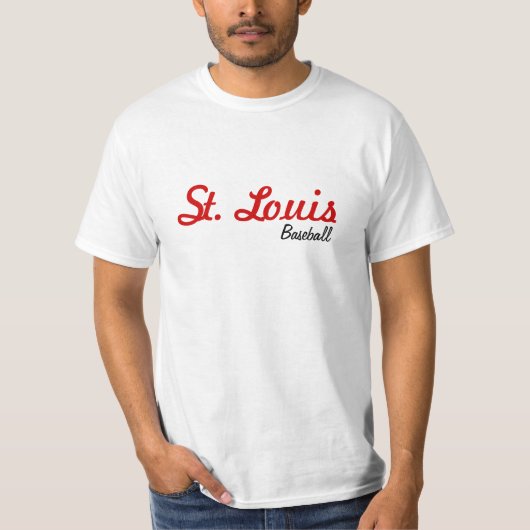 STルイ野球ホワイトバリューTシャツ Tシャツ (正面)