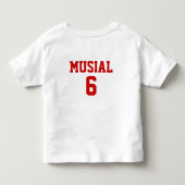 STルイ#6白の幼児Tシャツ トドラーTシャツ (裏面)