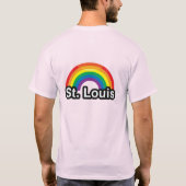 STルイLGBTプライド虹 Tシャツ (裏面)
