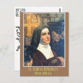 ST十字架エディススタインのテレサ・ベネディクタ ポストカード (正面/裏面)