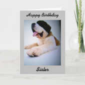 ST私の「妹」の誕生日カードへのバーナード カード (正面)